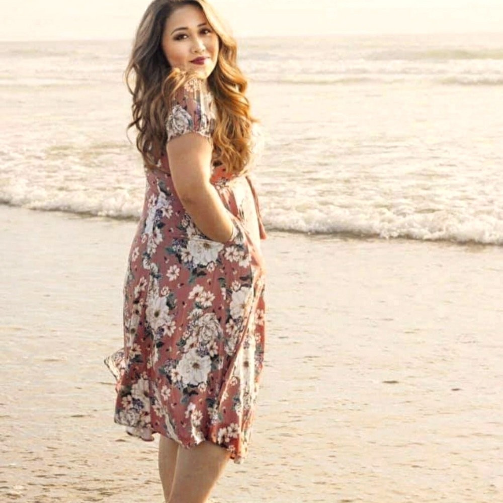 FLOWER PRINT DRESS